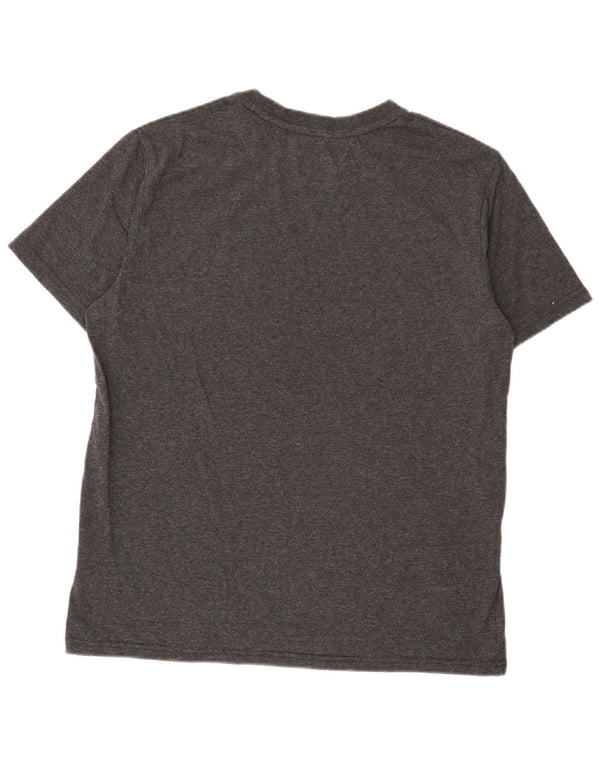 Fila Homme Graphic T-Shirt Top Large Gris Polyester