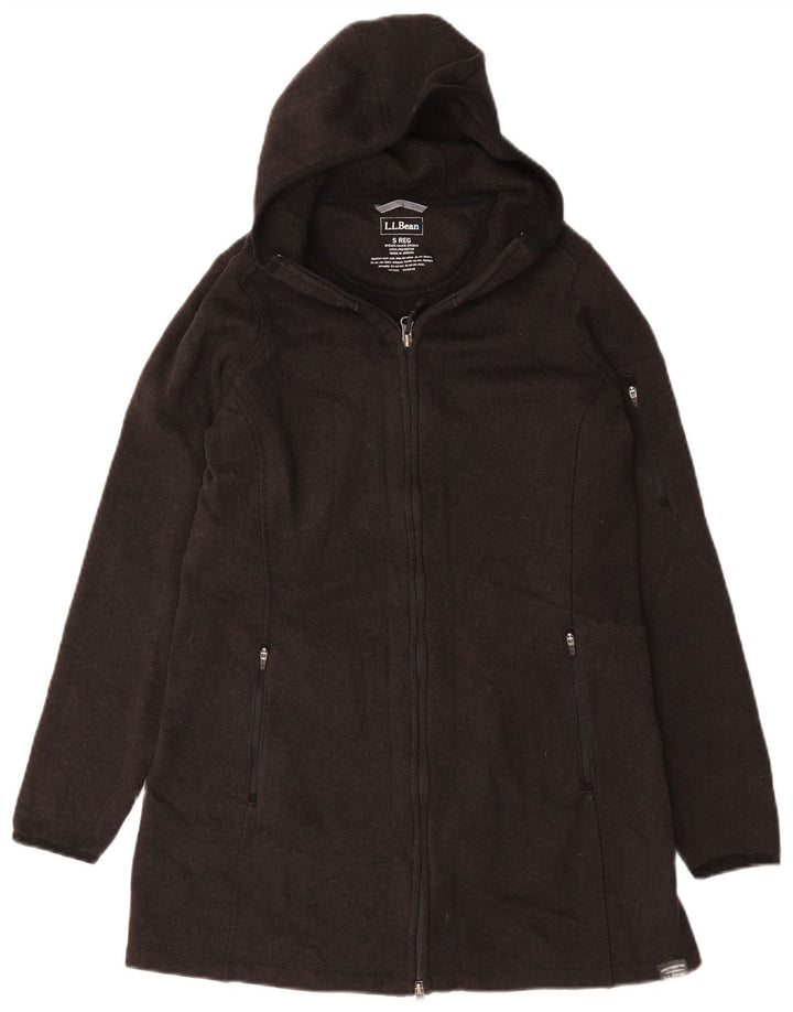 L.L.Bean Manteau à capuche pour femme UK 10 Petit Gris Polyester