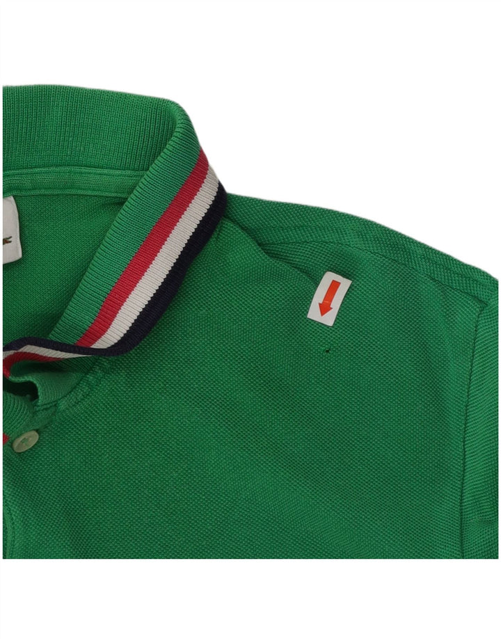 LACOSTE Polo Homme Taille 4 Coton Vert Moyen