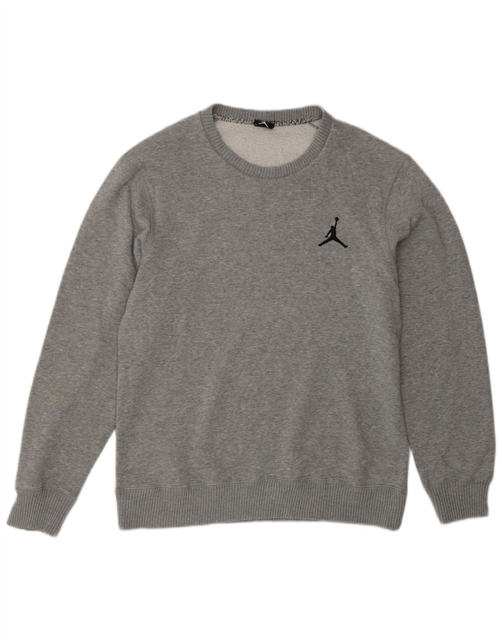 Jordan Sweat-shirt pour homme en coton moucheté gris moyen