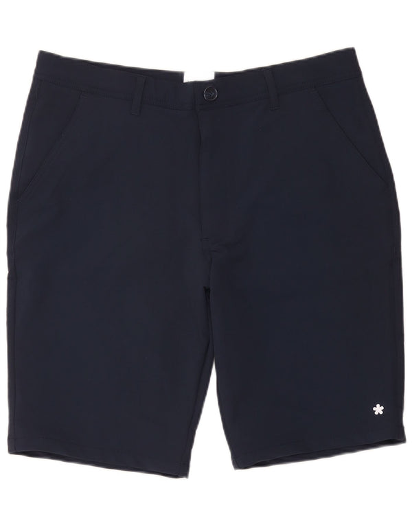 vintage Short Chino Homme XL W38 Nylon Bleu Marine