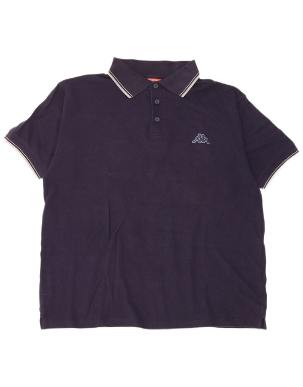 Kappa Polo Homme XL Bleu Marine Coton