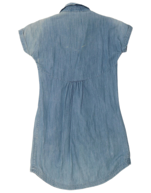 Fat Face Robe en jean pour femme UK 12 Bleu moyen Coton