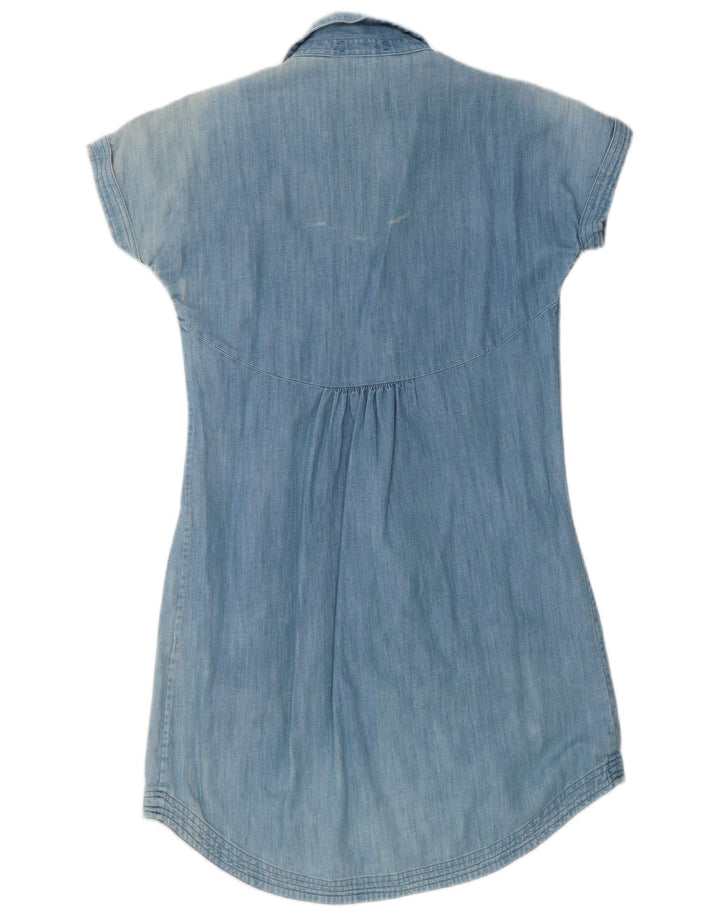 Fat Face Robe en jean pour femme UK 12 Bleu moyen Coton