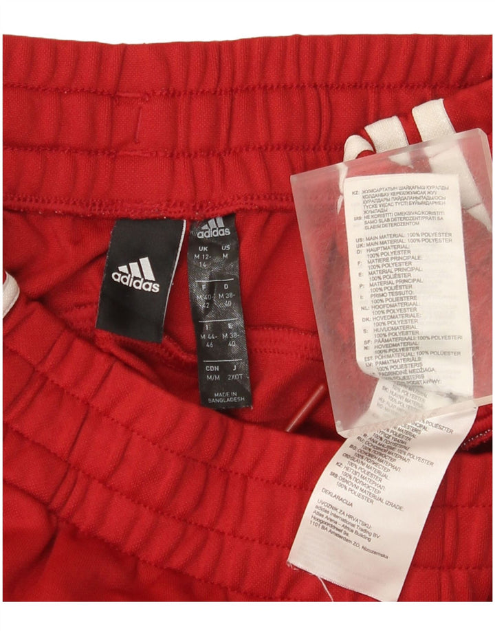 Adidas Pantalon de survêtement pour femme UK 12/14 Rouge moyen Polyester