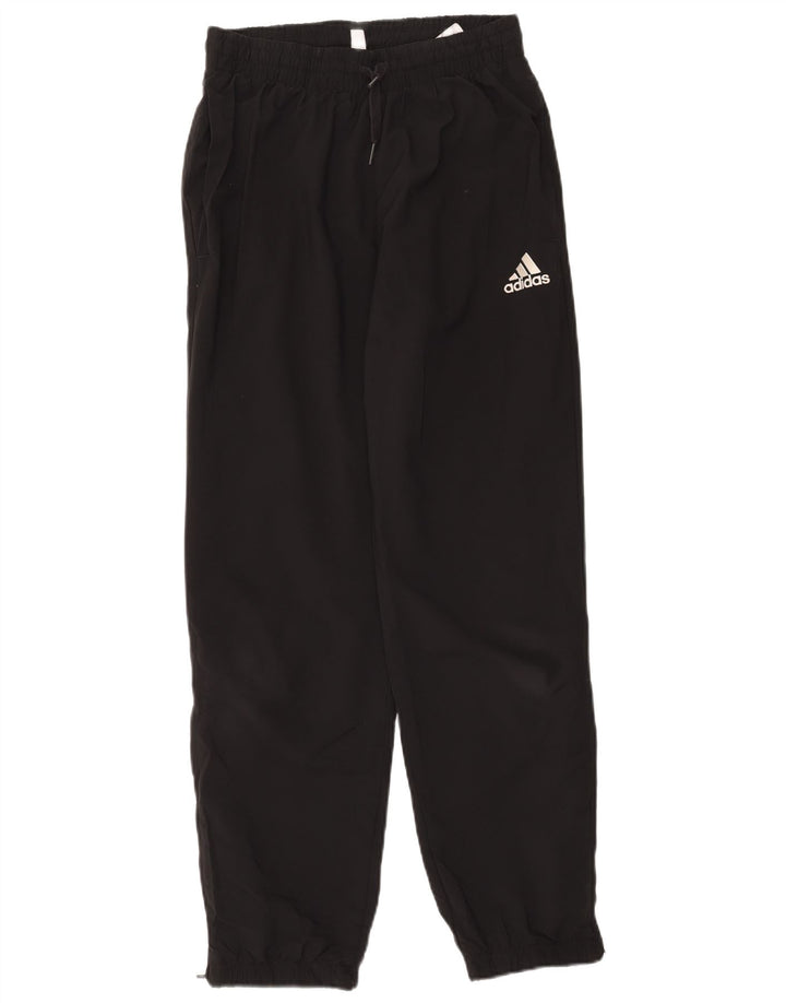 ADIDAS Mens Tracksuit Trousers Joggers Small  Black Polyester