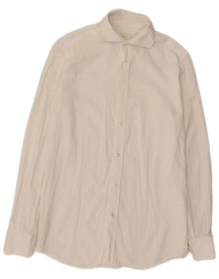 Massimo Dutti Chemise Homme Taille 39 Coton Blanc Moyen
