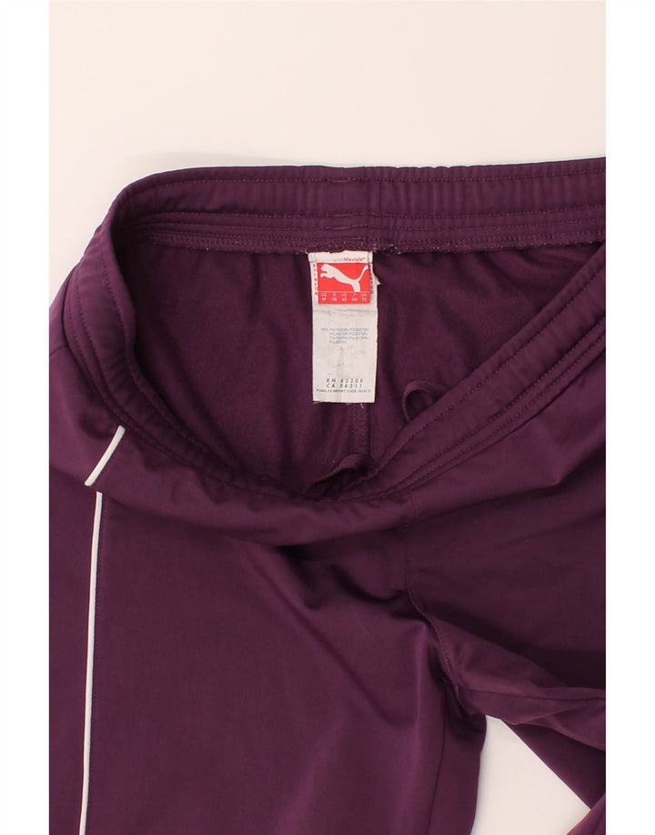 PUMA Womens Tracksuit Trousers Joggers UK 12 Medium Purple Polyester Vintage Puma and Second-Hand Puma from Messina Hembry 