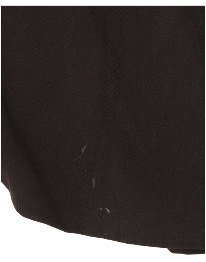 Topshop Veste Blazer 1 Bouton Femme UK 44 Noir Moyen Polyester