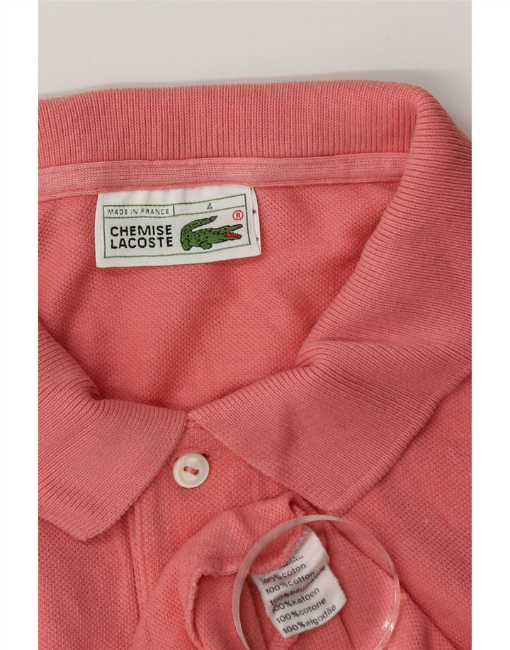 Lacoste Polo Homme Taille 4 Coton Rose Moyen