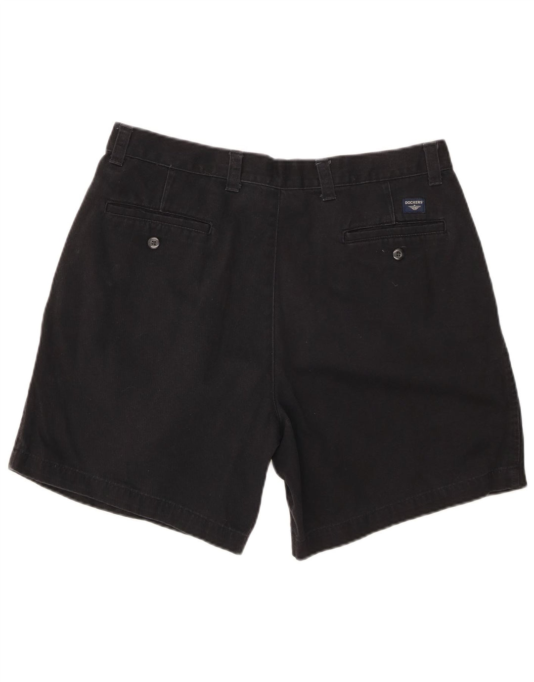 DOCKERS Short Chino Pegged Homme W36 Grand Noir Coton