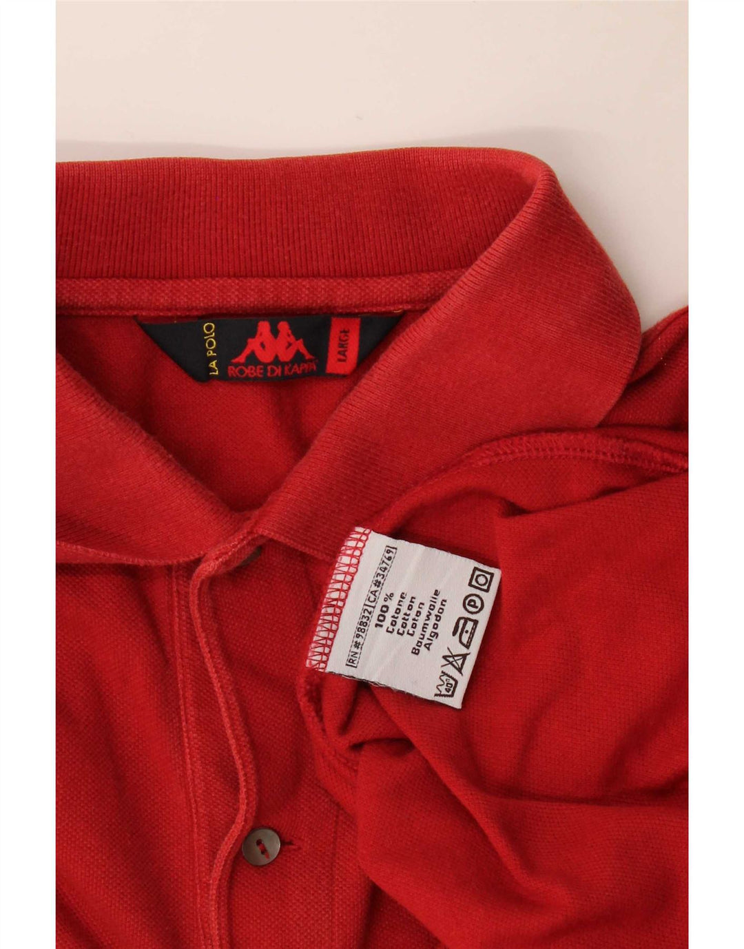 Kappa Polo Homme Grand Rouge Coton