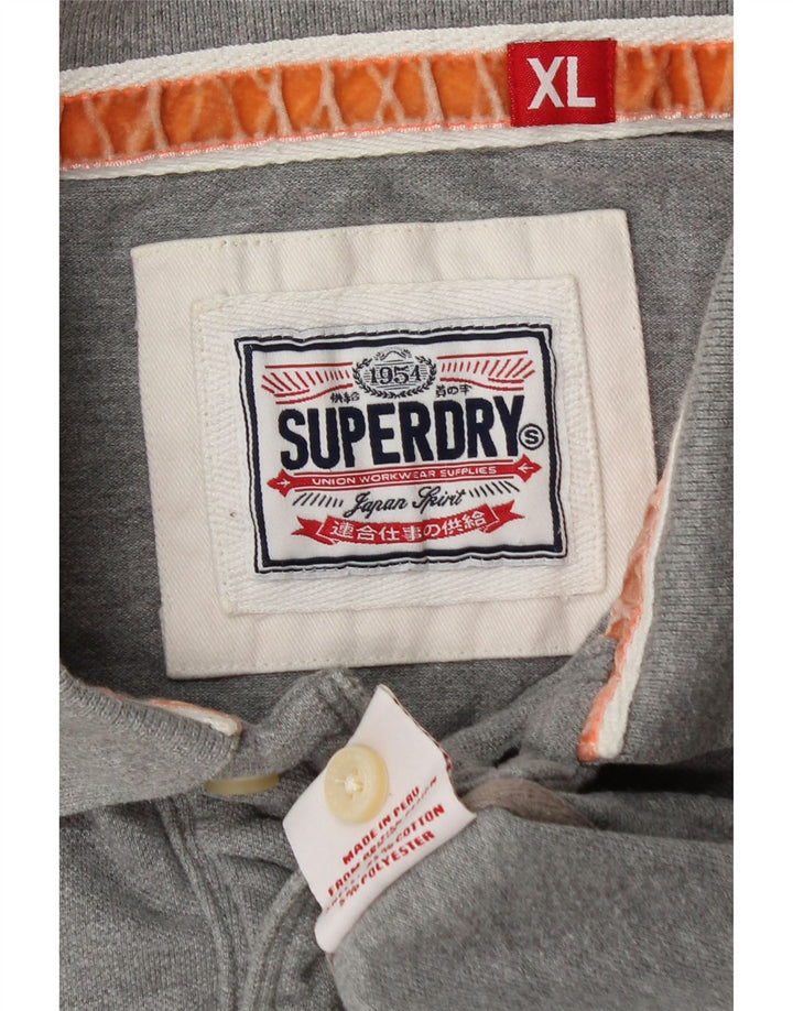 Superdry Polo XL Gris Coton Homme