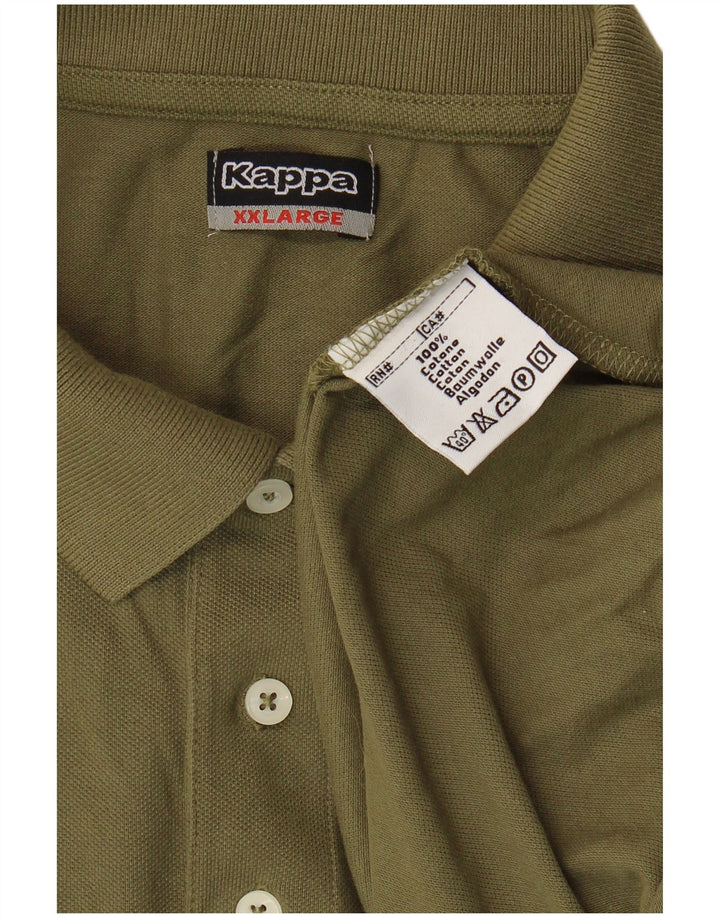 Kappa Polo Homme 2XL Kaki Coton