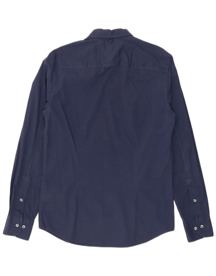 Tommy Hilfiger Chemise Slim Fit Homme Bleu Marine Moyen Coton