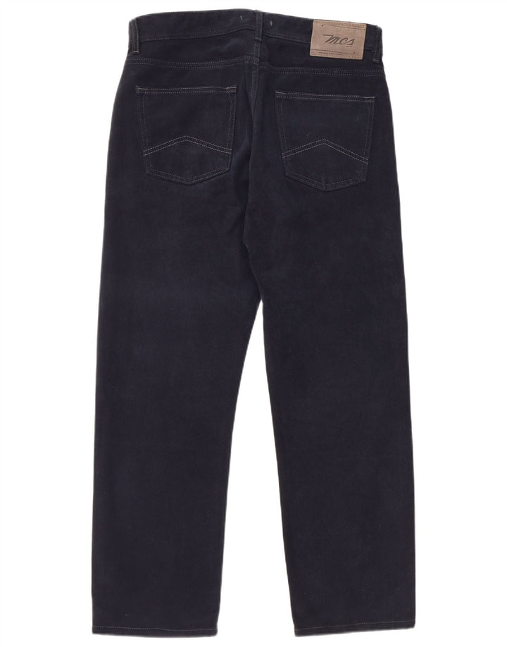 MARLBORO CLASSICS Pantalon décontracté coupe classique pour homme W32 L28 Bleu marine