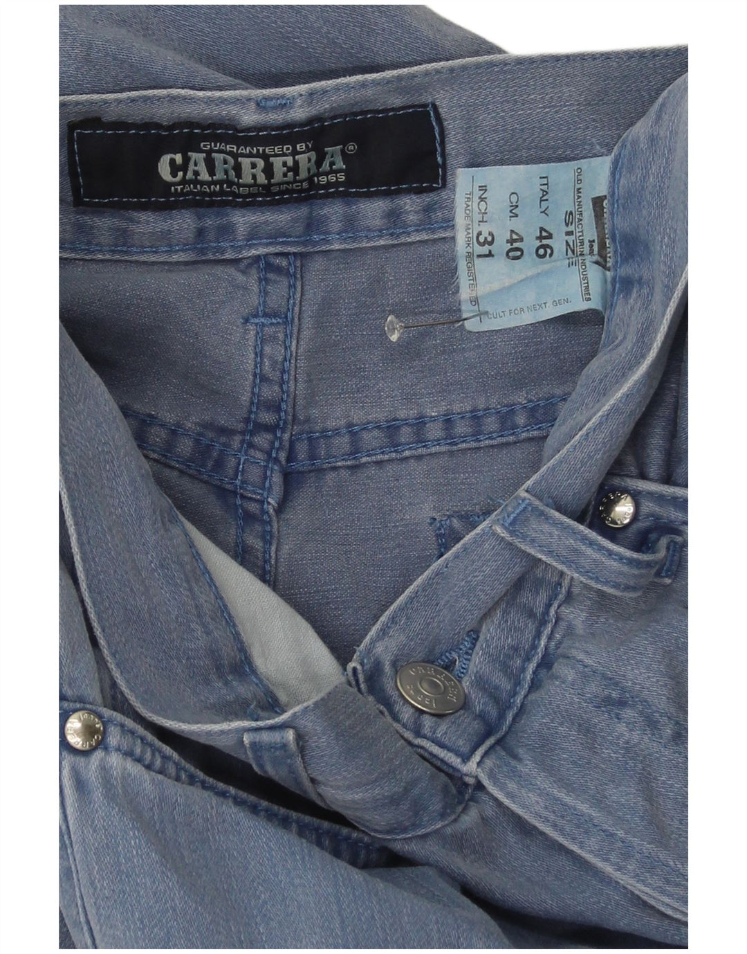 Carrera Jeans Slim Bootcut W31 L34 Homme Bleu Coton