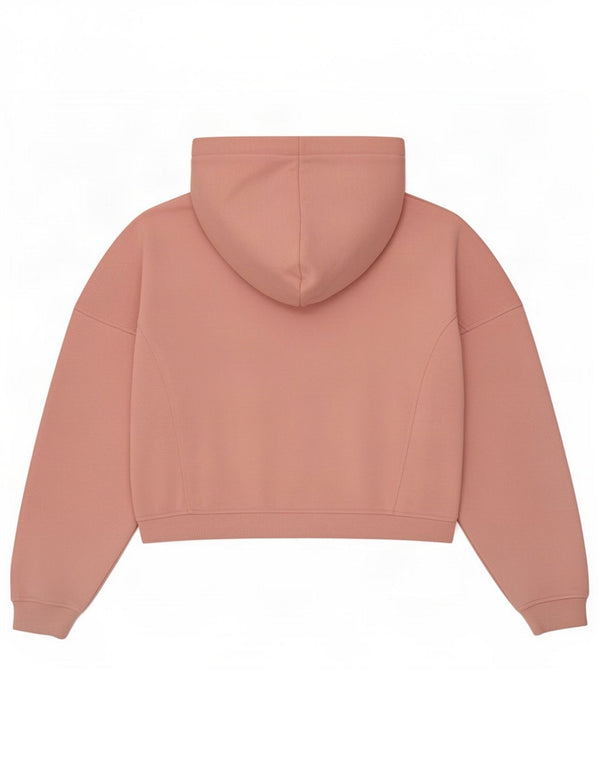 Jack Wills Pull à capuche zippé graphique pour femme UK 14 Grand colorblock rose