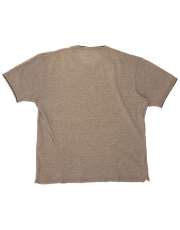 Lacoste T-Shirt Homme Top Taille 5 Grand Coton Chiné Gris