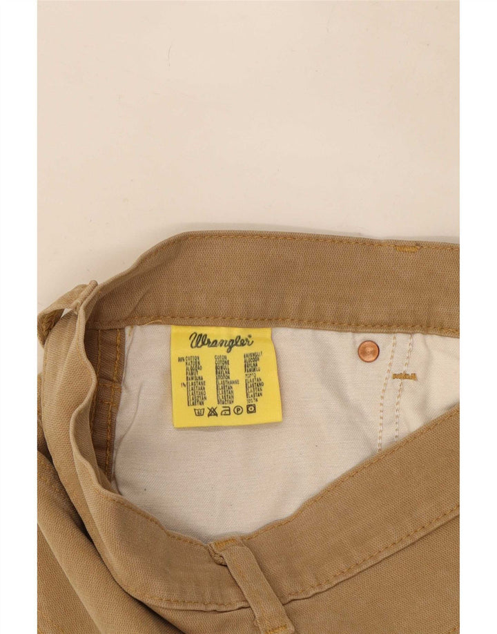 Wrangler Jean droit extensible Texas W32 L30 pour homme en coton marron