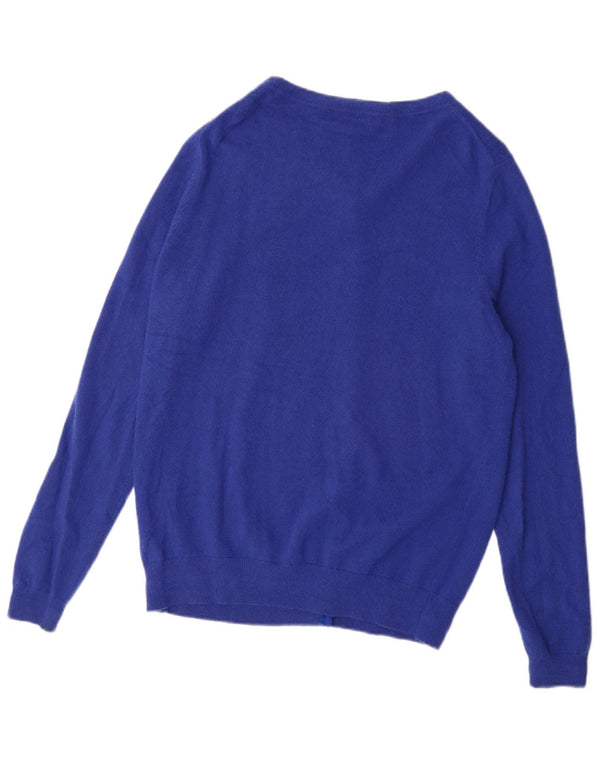 Boden Femme Cardigan Pull UK 46 Large Bleu Cachemire