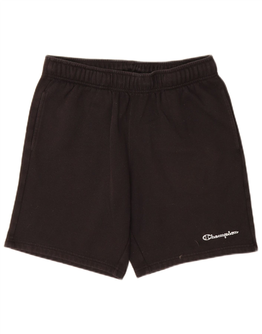 Champion Short de Sport Homme Coton Noir Moyen