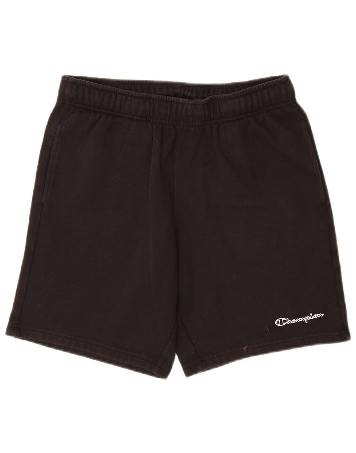 Champion Short de Sport Homme Coton Noir Moyen