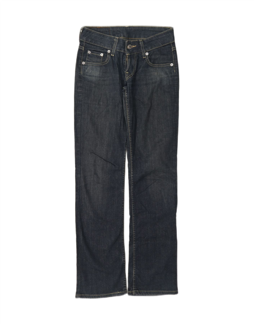 Levi's Jean Droit Femme W26 L32 Bleu Marine Coton