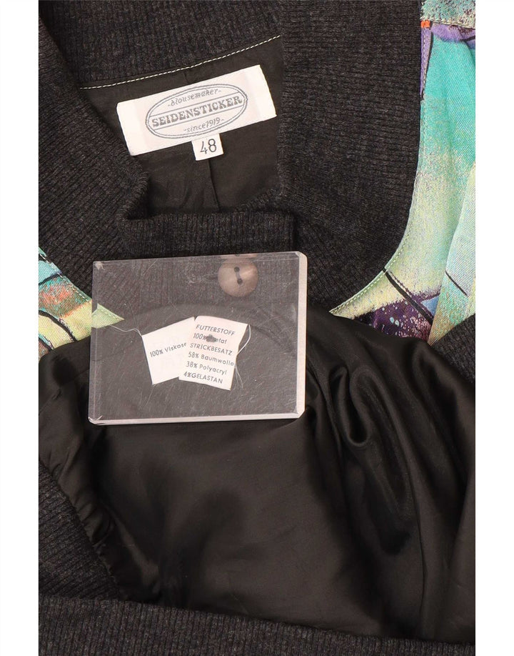 Seidensticker Blouson Bomber à Motif Abstrait Femme IT 48 XL Multicolore