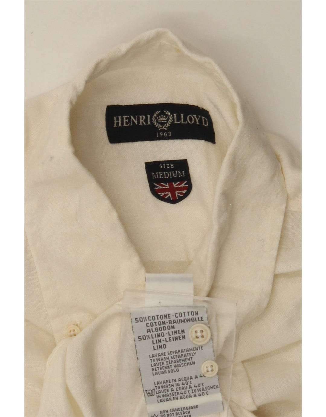 HENRI LLOYD Chemise Homme Blanc Cassé Moyen Coton