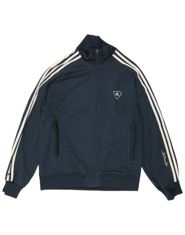 Adidas Veste de survêtement graphique pour homme Bleu marine moyen Polyester