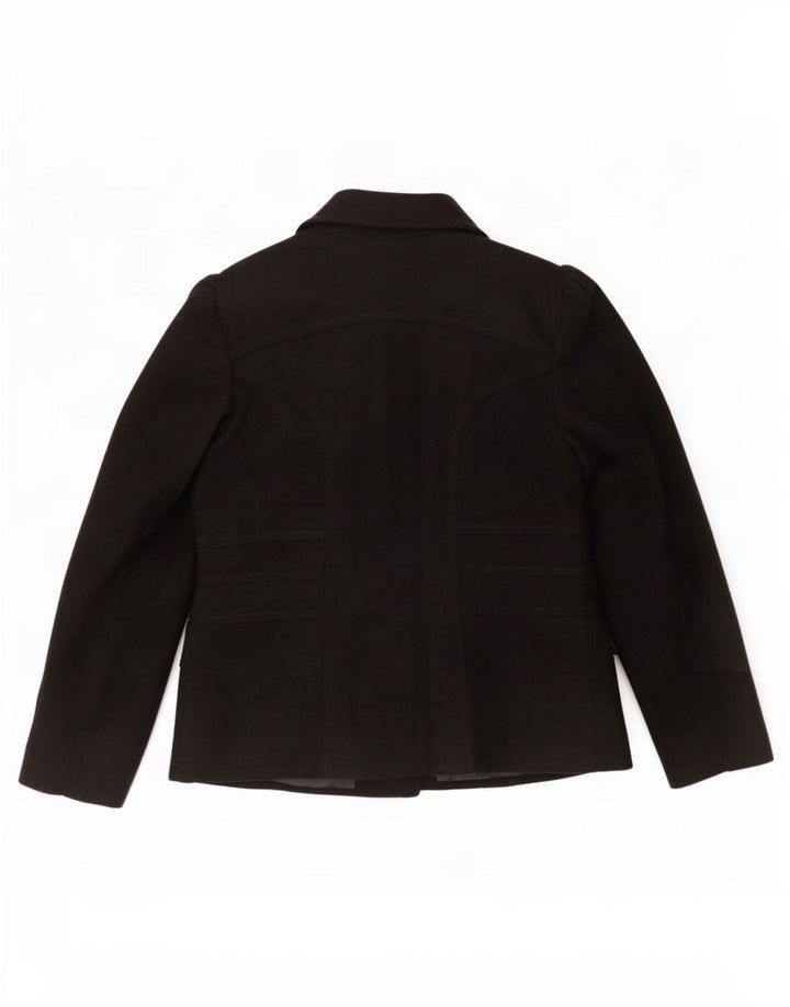 Marks & Spencer Veste blazer à 4 boutons pour femme UK 14 Noir moyen Polyester