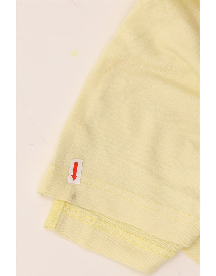 IZOD Mens Polo Shirt Large Yellow Colourblock Cotton Vintage Izod and Second-Hand Izod from Messina Hembry 