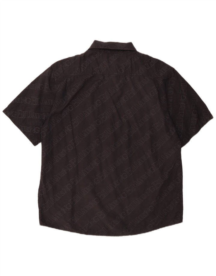 Billabong Chemise graphique à manches courtes pour hommes en coton noir moyen