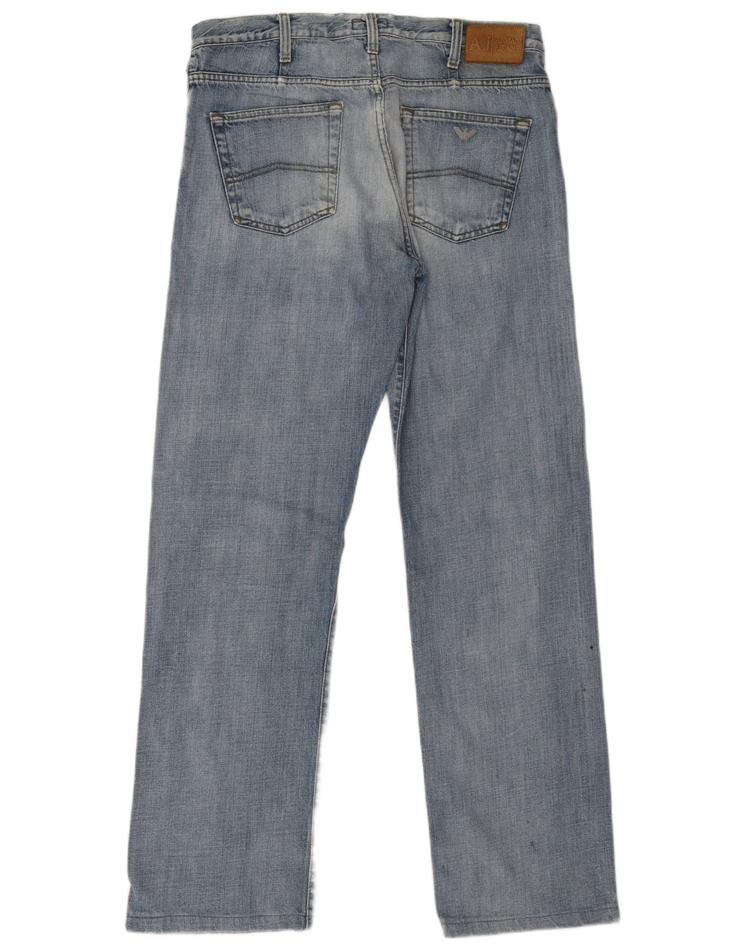 Armani Homme Jean Droit W34 L31 Bleu Coton