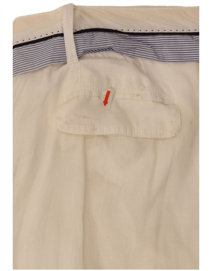 Dolce & Gabbana Pantalon Capri Pour Femme IT 42 Moyen W30 L21 Blanc
