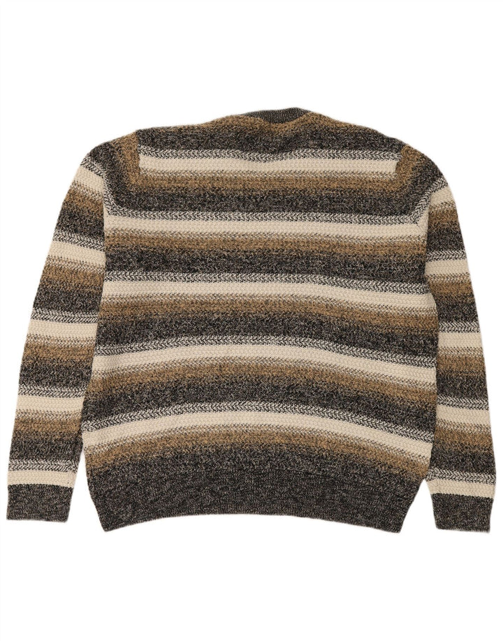 Marks & Spencer Pull col rond pour homme XL rayé multicolore