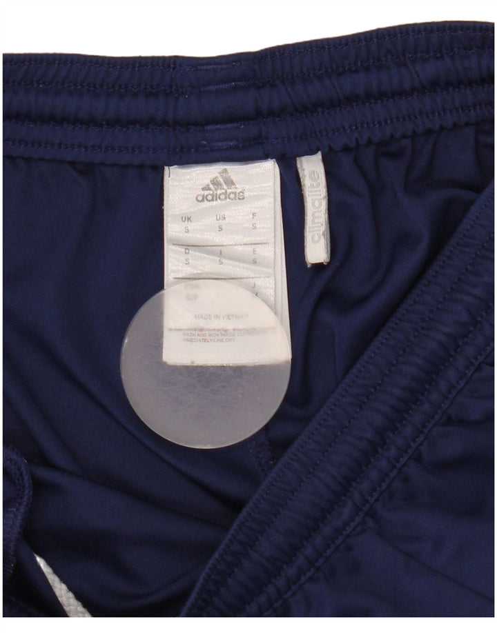 Adidas Short de sport Climalite pour homme, petit, bleu marine, polyester color block