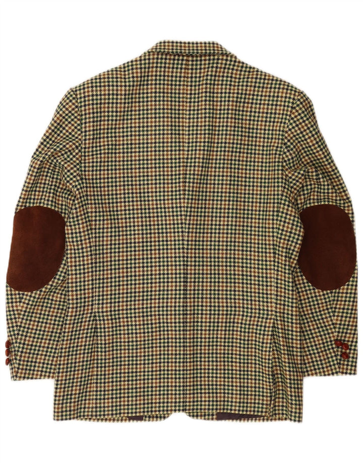 Wampum Veste blazer à 3 boutons pour homme UK 38, pied-de-poule multicolore moyen