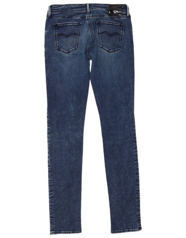 Replay Jean Skinny Femme W31 L34 Bleu Marine Coton