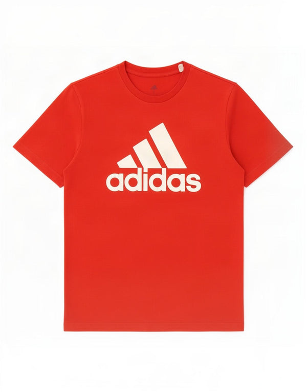 Adidas Mens Graphic T-Shirt Top Petit Rouge Coton