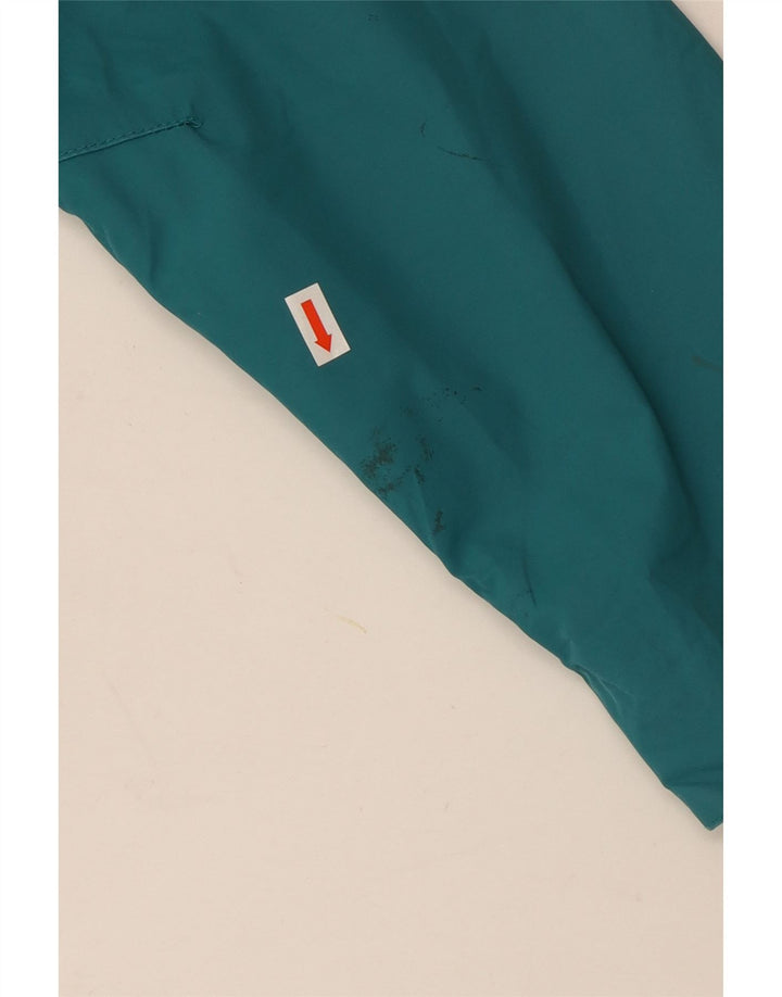 Jack Wolfskin Veste de pluie à capuche pour femme UK 18 XL Turquoise Polyamide
