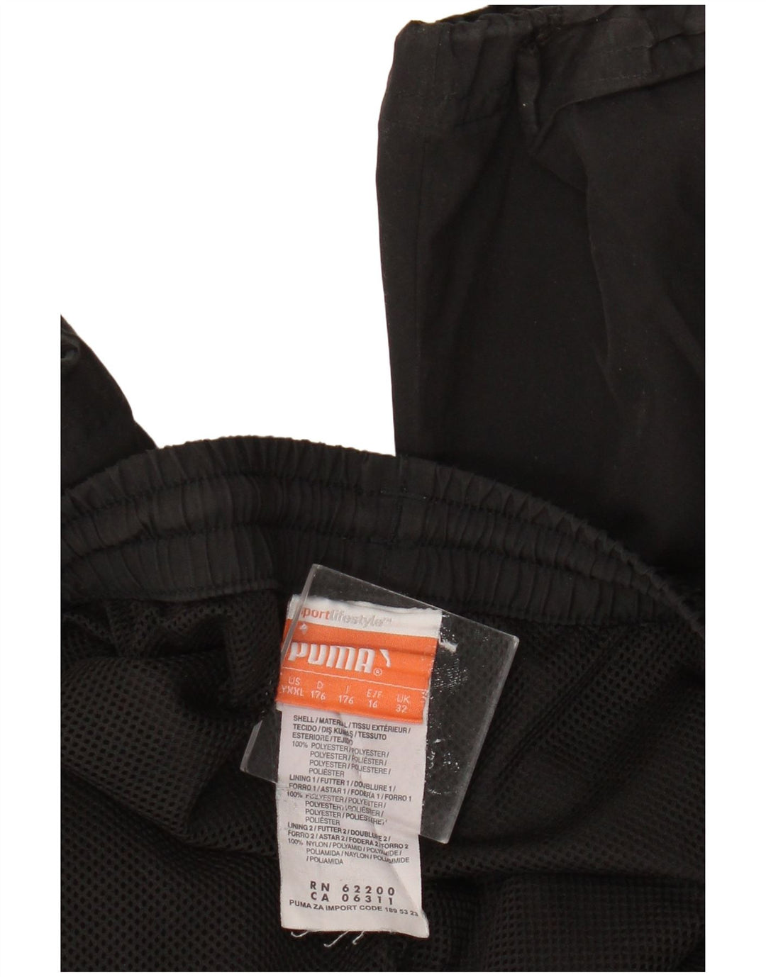 PUMA Pantalon de survêtement garçon 15-16 ans Noir Colourblock Polyester