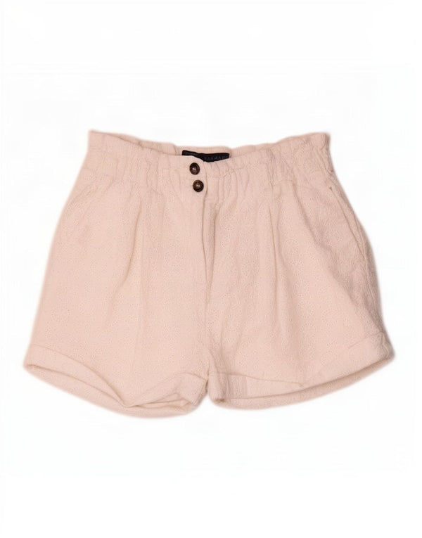 Zara Womens Casual Shorts Small W26 White