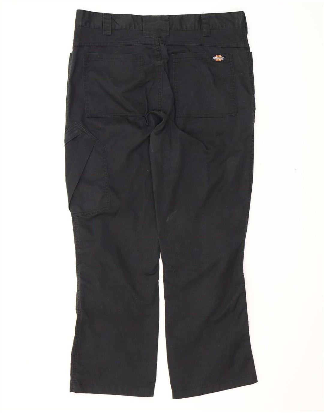 DICKIES Mens Straight Cargo Trousers W36 L28  Black Polyester