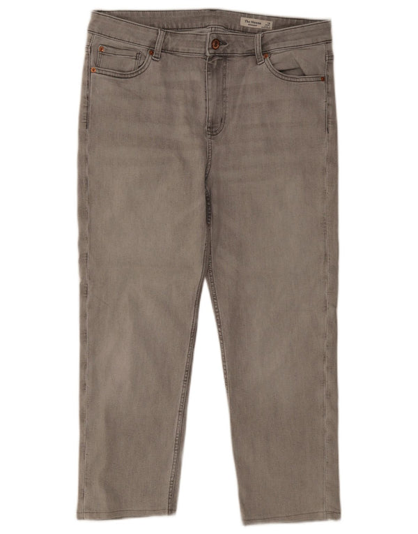 Marks & Spencer Jean droit The Sienna pour femme UK 16 Large W34 L25 Gris