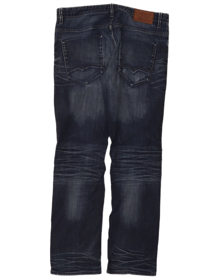 HUGO BOSS Jean droit W34 L32 homme bleu marine coton