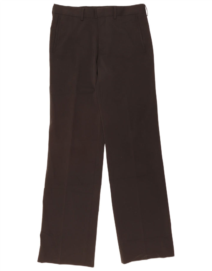 ZARA Pantalon chino droit pour homme EU 40 Medium W31 L34 Noir Polyester