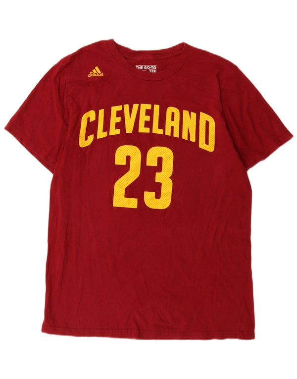 Adidas T-Shirt Cleveland Graphic Homme Rouge Moyen Coton