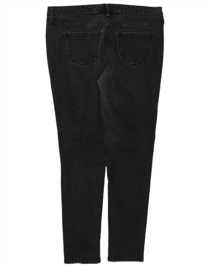 MOSSIMO Jean skinny Power Stretch pour femme US 14 Large W32 L29 Noir